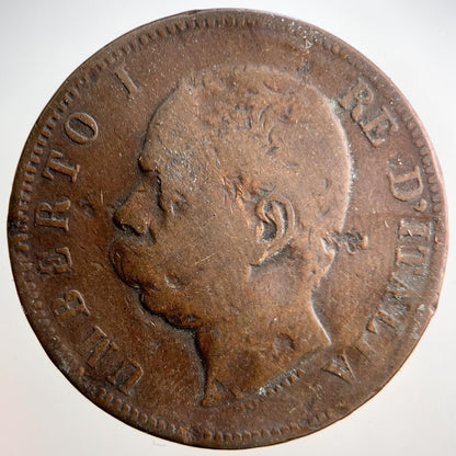 1893 Italy 10 Centesimi Coin | Collectable Grade