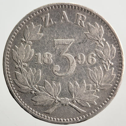 1896 South Africa Threepence Silver Coin | Collectable Grade