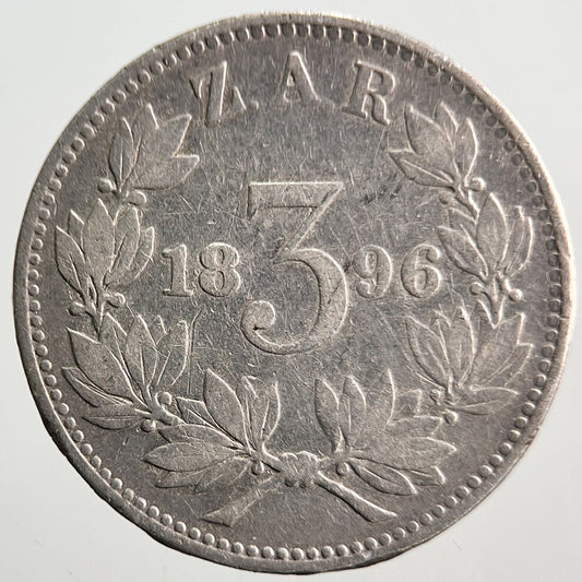 1896 South Africa Threepence Silver Coin | Collectable Grade