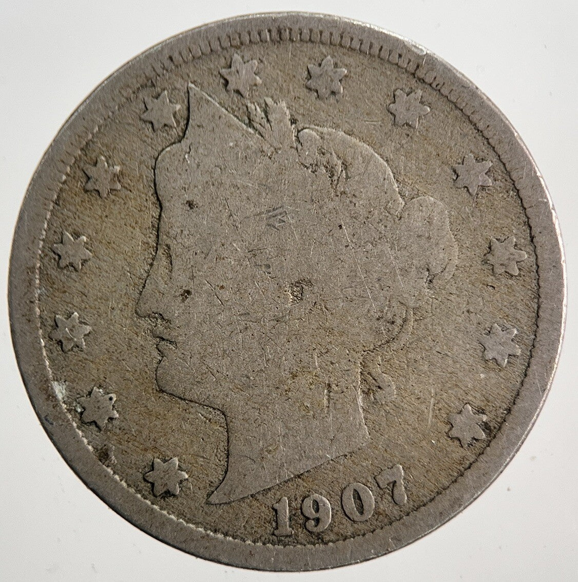 1907 US USA Liberty 5 V Cent Coin | Collectable Grade | a5699