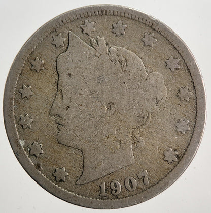1907 US USA Liberty 5 V Cent Coin | Collectable Grade | a5699