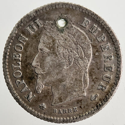 1857 France 20 Centimes Silver Coin | Fine Collectable Grade | a5712