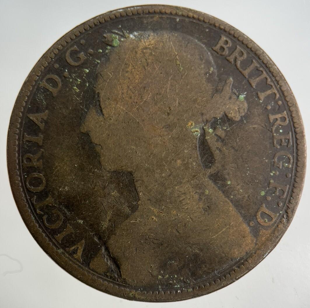 1889 Victoria One Penny Coin | Collectable Grade