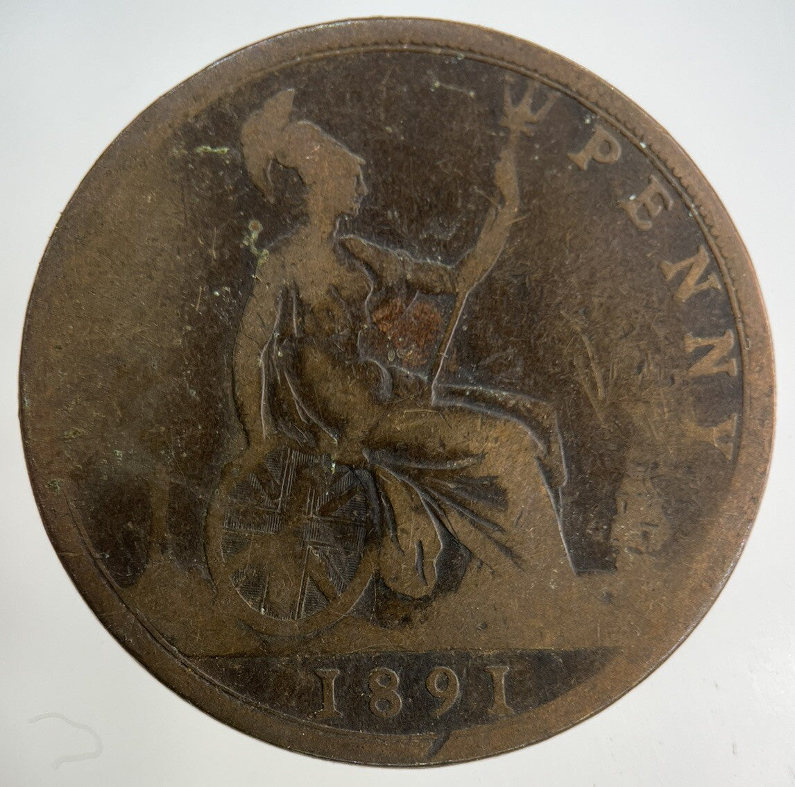 1891 Victoria One Penny Coin | Collectable Grade