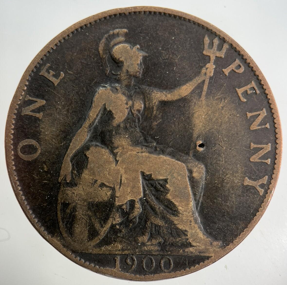 1900 Victoria One Penny Coin | Collectable Grade