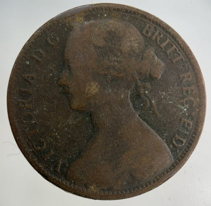 1863 Victoria One Penny Coin | Collectable Grade