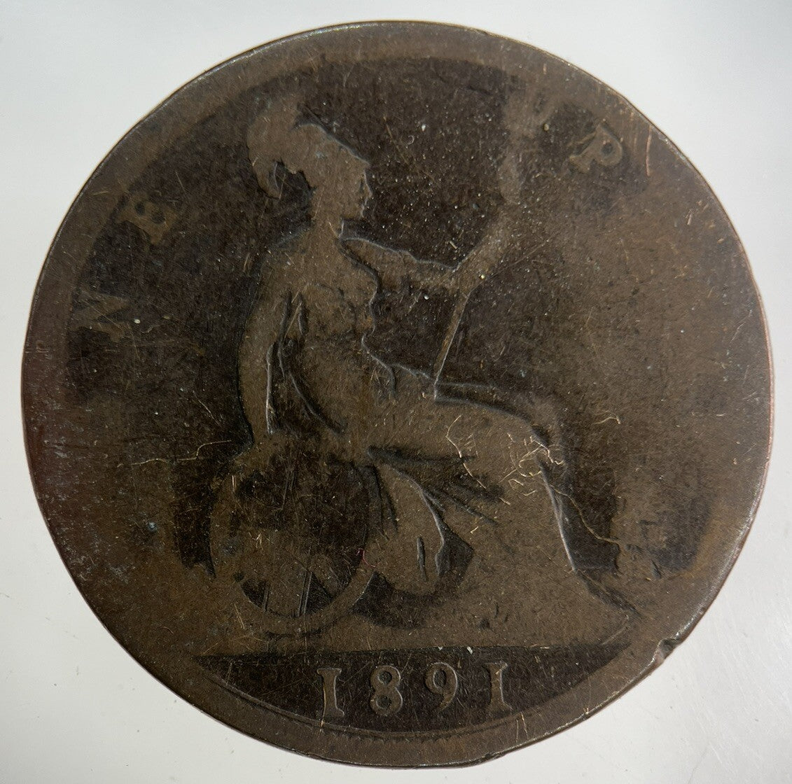 1891 Victoria One Penny Coin | Collectable Grade