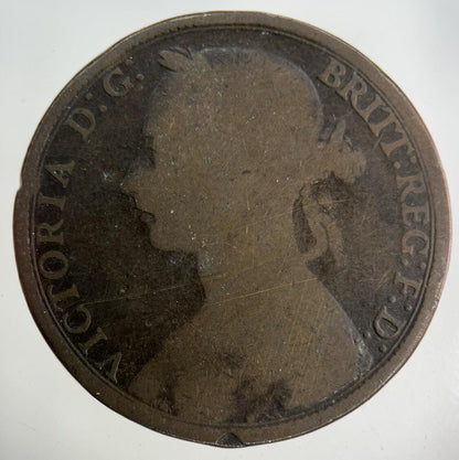 1891 Victoria One Penny Coin | Collectable Grade