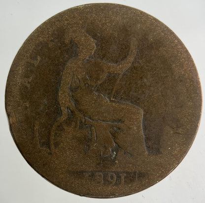 1891 Victoria Half-Penny Coin | Collectable Grade