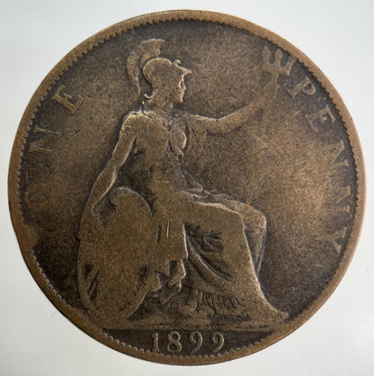 1899 Victoria One Penny Coin | Collectable Grade