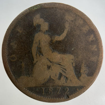 1872 Victoria One Penny Coin | Collectable Grade