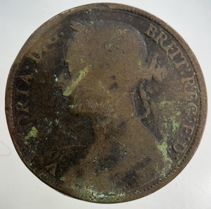 1894 Victoria One Penny Coin | Collectable Grade