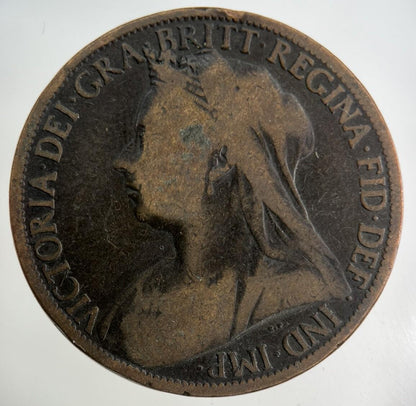 1898 Victoria One Penny Coin | Collectable Grade