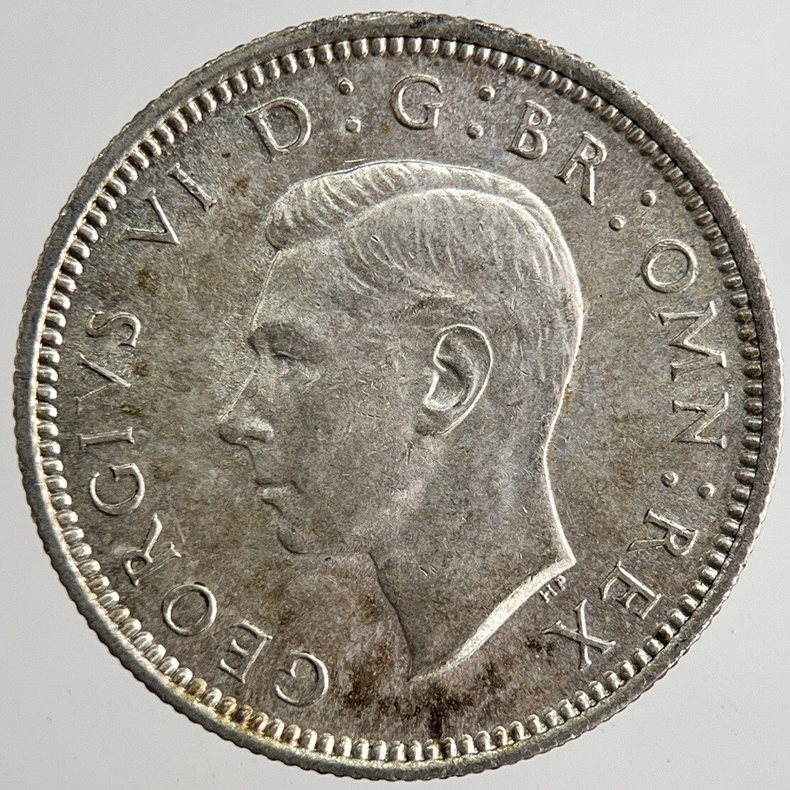 1941 George VI British Sixpence Silver Coin | Very Fine Grade
