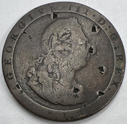 1813 Isle of Man Half-Penny Coin | Collectable Grade | a1050