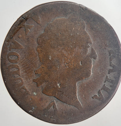 1772 Louis XVI France 1 Sol Coin | Collectable Grade | a6361