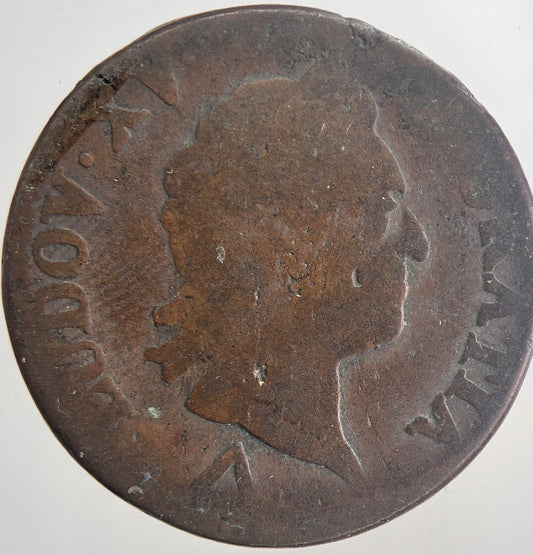 1772 Louis XVI France 1 Sol Coin | Collectable Grade | a6361