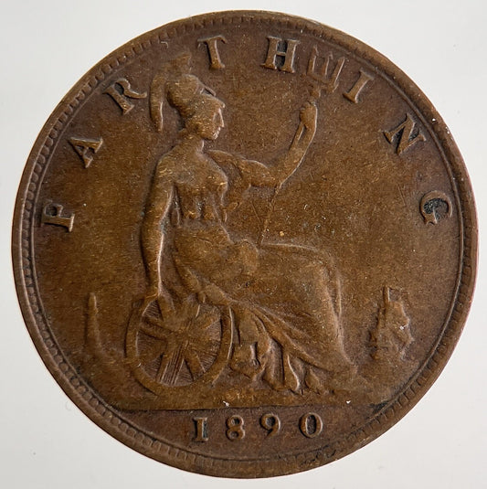 1890 Victoria Farthing Coin | Very High Grade | a9761