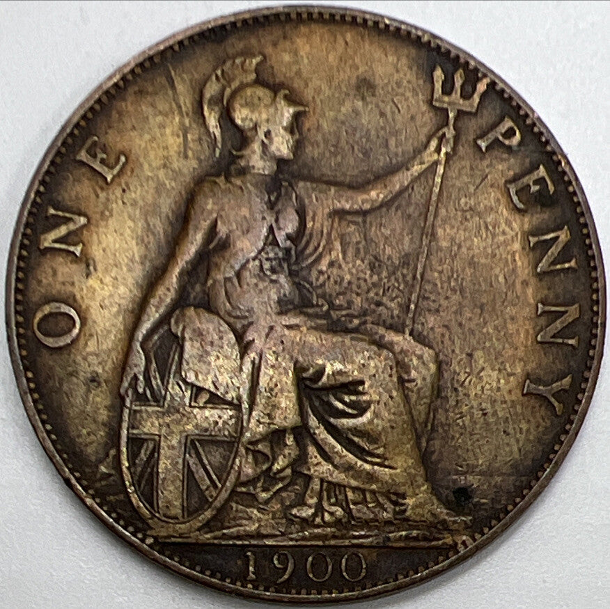1900 Victoria Penny Coin | British Coin | Fine Collectable Grade | a1076