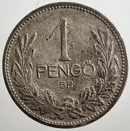 1927 Hungary One 1 Pengo Silver Coin | Collectable Grade | a1008