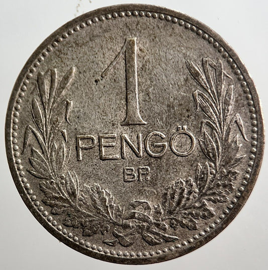 1927 Hungary One 1 Pengo Silver Coin | Collectable Grade | a1008
