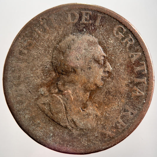 1799 George 3rd III Half-Penny British Coin | Collectable Grade
