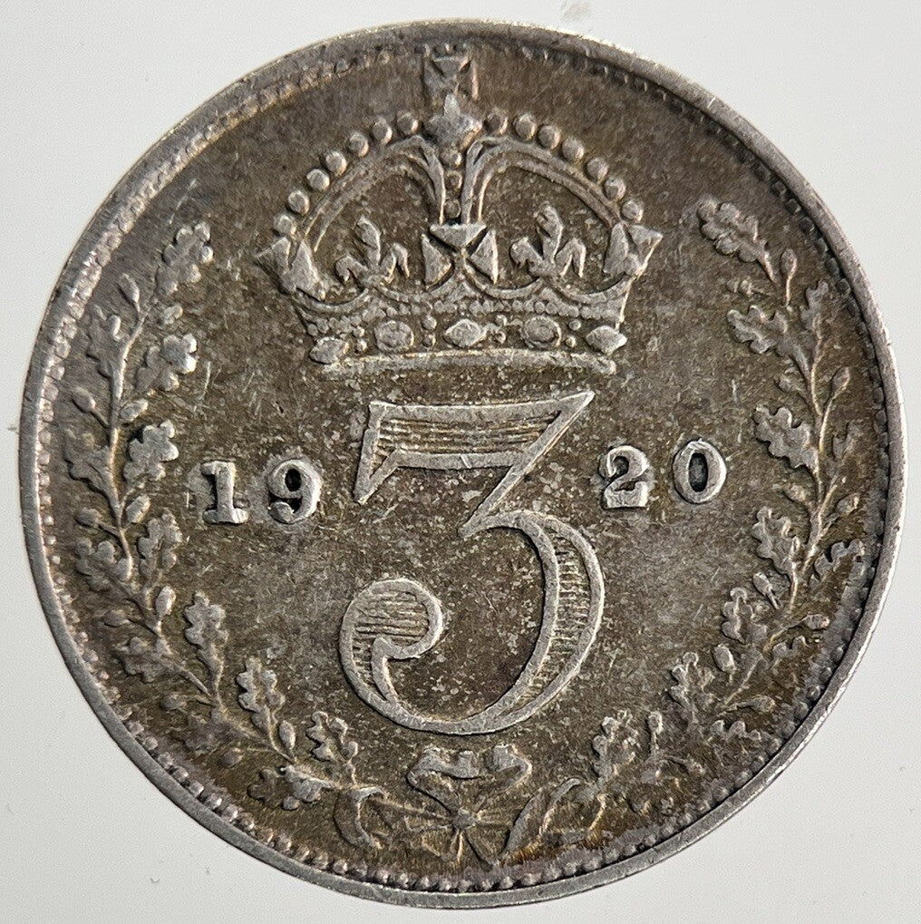 1920 George V Threepence Silver Coin | Fine Collectable Grade | a9769