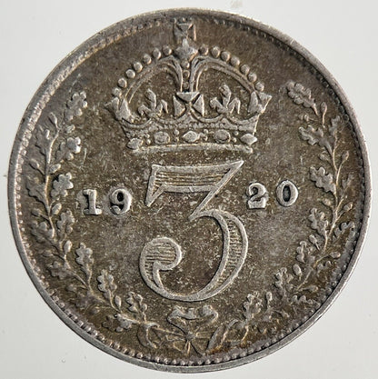 1920 George V Threepence Silver Coin | Fine Collectable Grade | a9769