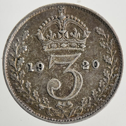 1920 George V Threepence Silver Coin | Fine Collectable Grade | a9769