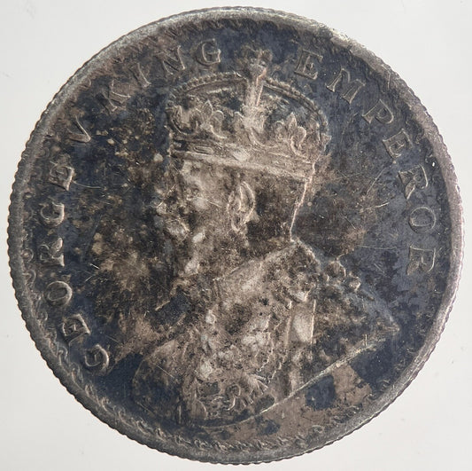 1916 India Half Rupee Silver Coin | Very High Grade | a6358