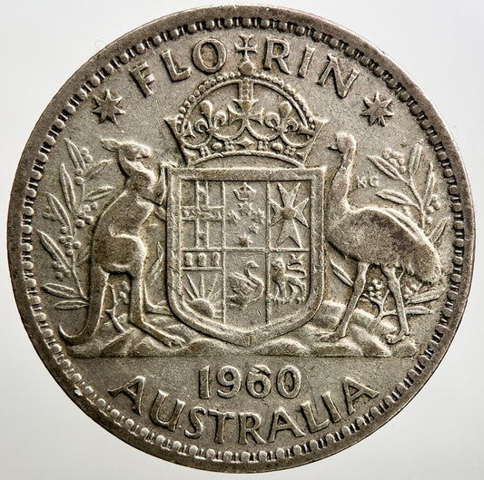 1960 Australia Florin Silver Coin | Collectable Grade | a1208