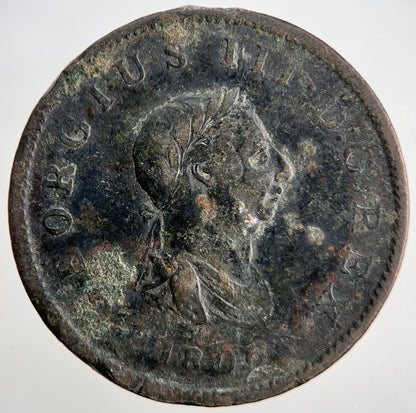 1806 George III Half-Penny | British Coin | Collectable Grade | a1803