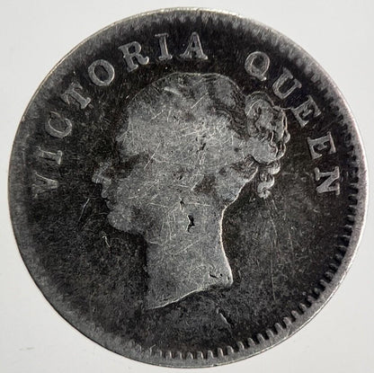 1841 India 2 Annas Silver Coin | Fine Collectable Grade | a9805