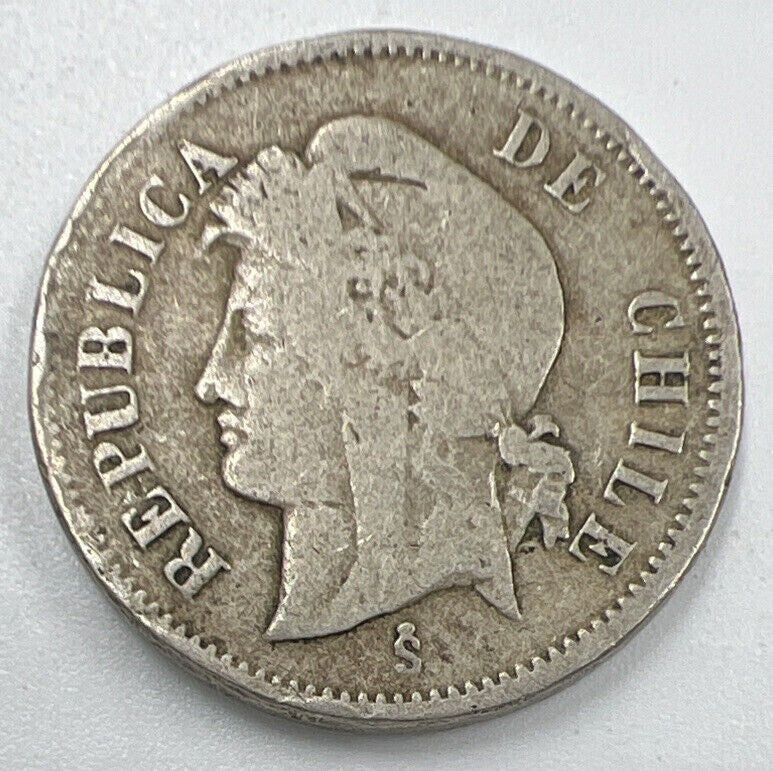 1871-S Chile One Un Centavo Coin | Collectable Grade | a1409