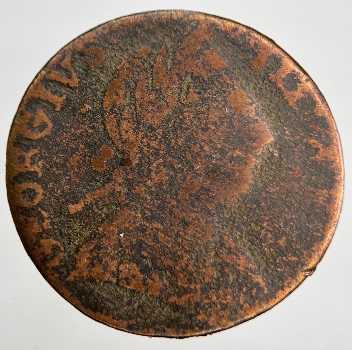 George III Half-Penny | British Coin | Worn Grade | a1810