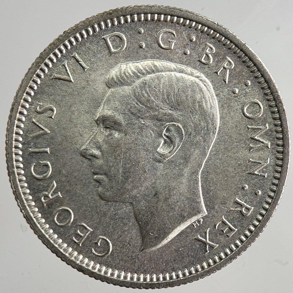 1941 George VI British Sixpence Silver Coin | Very Fine Grade