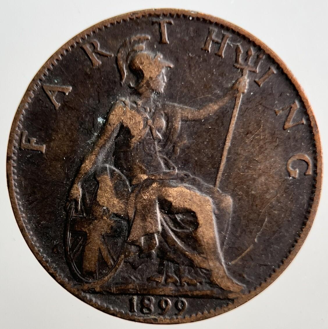 1899 Victoria British Farthing Coin | Collectable Grade