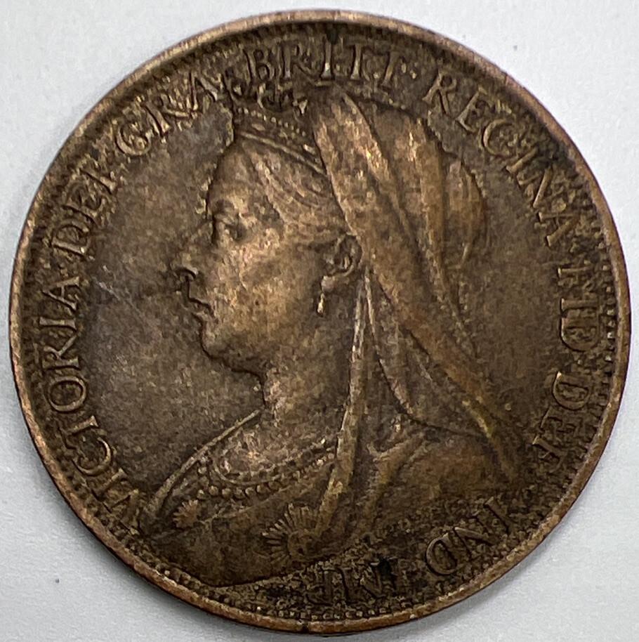 1897 Victoria Penny Coin | British Coin | Fine Collectable Grade | a1075