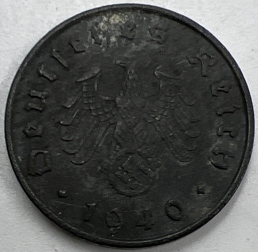 1940-A Nazi Germany 10 Pfennig Coin | Fine Collectable Grade | a1048
