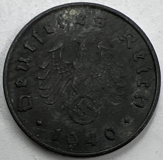 1940-A Nazi Germany 10 Pfennig Coin | Fine Collectable Grade | a1048