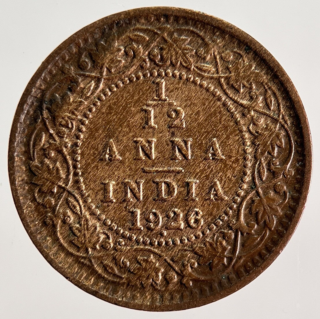 1926 India 1/12 Anna Coin | Fine Collectable Grade | a1004