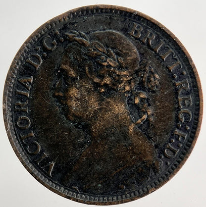 1881-H Victoria Farthing Coin | Very High Grade | a9739