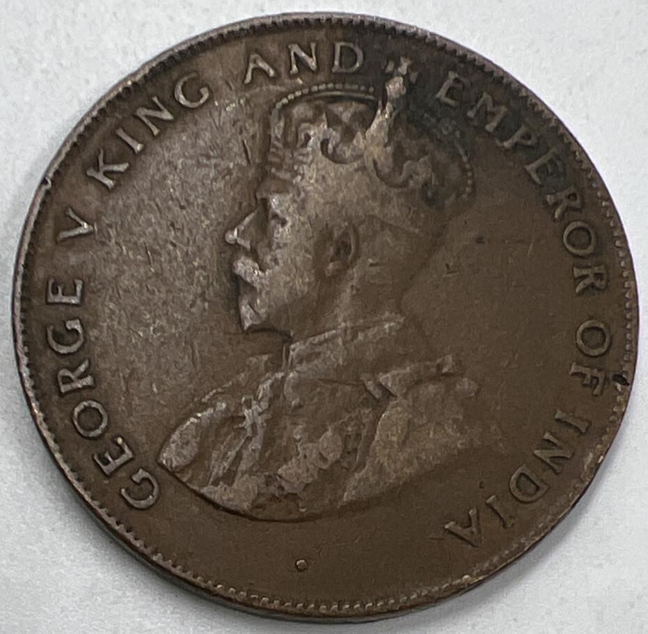 1922 Mauritius 5 Cents George V Coin | Collectable Grade | a1049