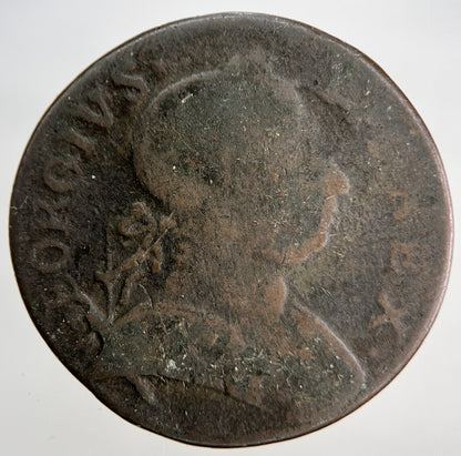 1775 George III Half-Penny | British Coin | Worn Grade | a1809