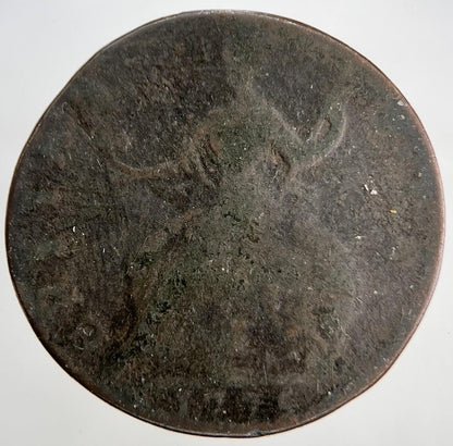 1775 George III Half-Penny | British Coin | Worn Grade | a1809