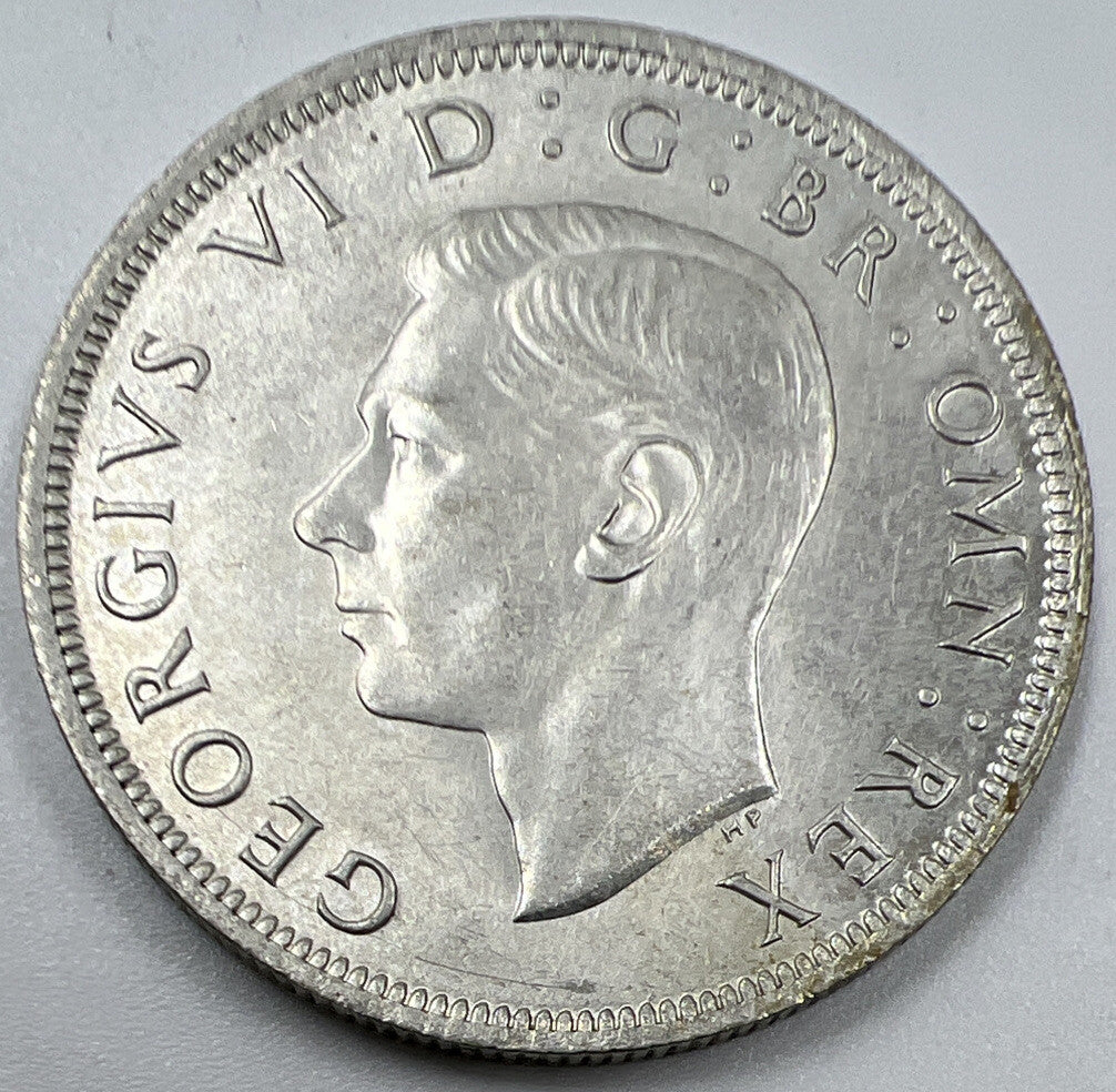 1943 George VI Half-Crown | British Silver Coin | Very Fine Grade | a1061