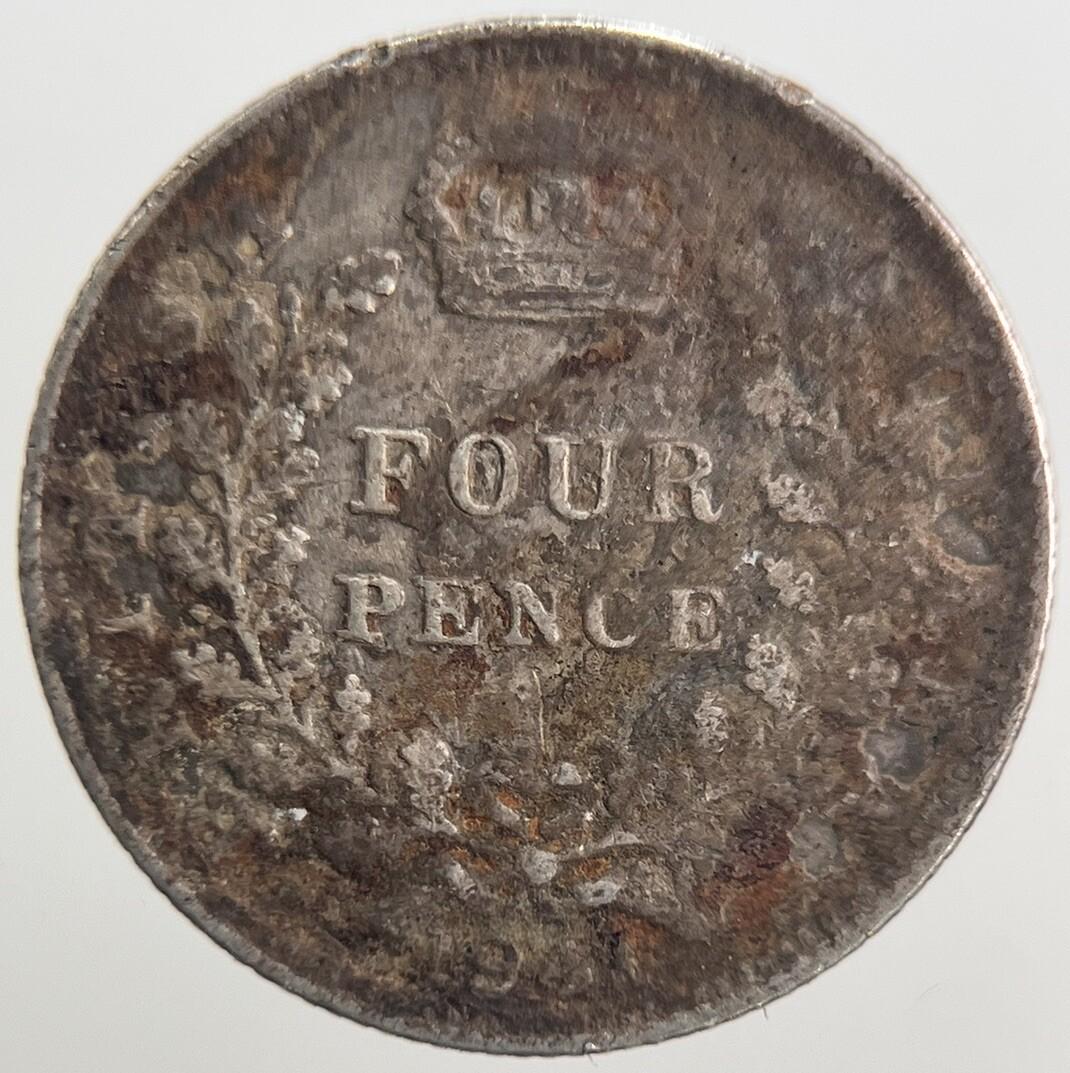 1941 Belize New Guiana Four-Pence Silver Coin | Collectable Grade