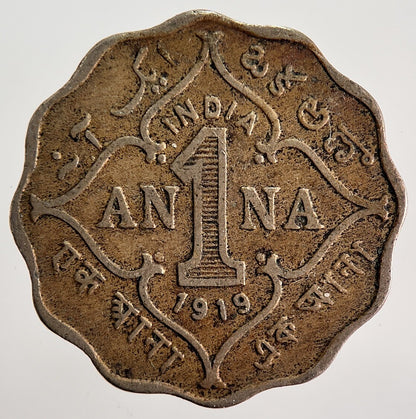 1919 India 1 Anna Coin | Collectable Grade | a1486