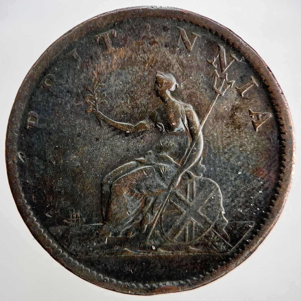 1807 George III Half-Penny | British Coin | Fine Collectable Grade | a1800