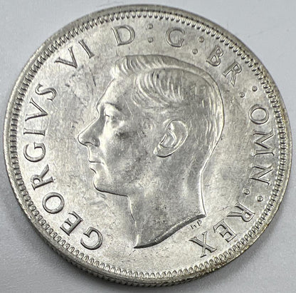 1942 George VI Half-Crown | British Silver Coin | Very Fine Grade | a1060